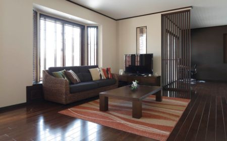 一条工務店のリビング施工事例