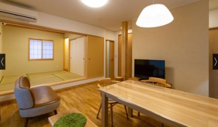 菊池建設のリビング施工事例