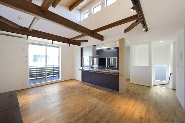 丸茂工務店のリビング施工画像